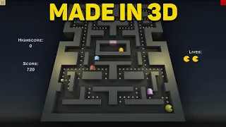 I Made Pacman BUT ITS IN 3D