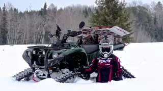 Yamaha ATV 700 Grizzly On Tracks - Short Preview!