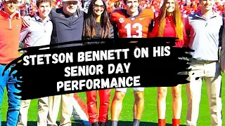 Stetson Bennett on his Senior Day performance vs. CSU