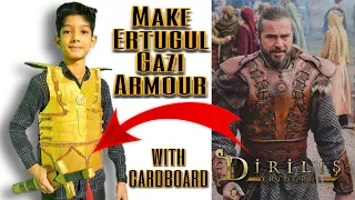 How to make Ertugul Gazi Armour with cardboard | Dirilis Ertugrul | Ertugrul ki zirah kasie banaye