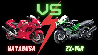 Hayabusa Vs ZX14R | Who is King of the Sportsbikes?