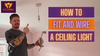 How to Change a Ceiling light | Replacing a Rose Fitting