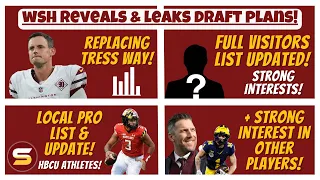 👀WSH REVEALING Draft Plans? FINAL Top 30 Visit List Update! Replacing Tress Way? Local Pro Day!