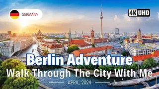 Berlin 🇩🇪: Exploring Germany's Capital | Full Walk - 4K April , 2024