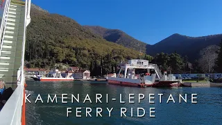 Taking a ferry from Kamenari to Lepetane | Hercer Novi, Tivat, Montenegro