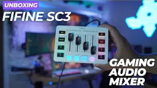 Unboxing & Setup: Fifine SC3 Gaming Mixer—RGB, Voice Changer, & More!