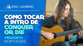 Como tocar a INTRO de Conquer Or Die! Megadeth [ Português]