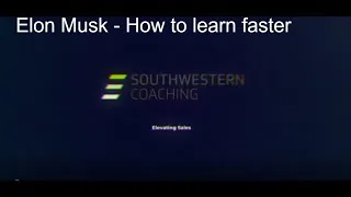 Elon Musk - how to learn faster