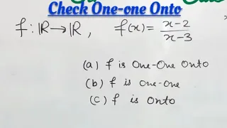 Trick to check One-One / Many Function| Onto INJECTIVE FUNCTION SHORTCUT METHOD  IIT-JEE/BITSAT/NDA