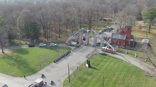 Funeral procession for IFD engineer Matthew D. Bennett