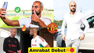 GOOD NEWS✅Sofyan Amrabat debuts in Manchester United vs Brighton