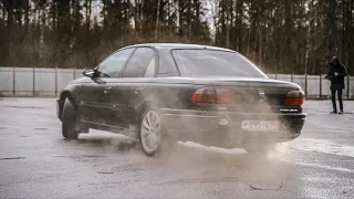 Дрифт корч из помойки. АнтиМарк. Opel Omega 300 сил.