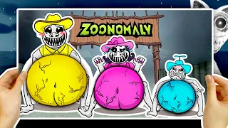 💛 Rescue zookeeper family pregnant at the beach 💛 Zoonomaly blind bags  - MurMur craft