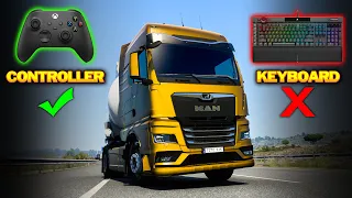 What Should You Play Euro Truck Simulator 2 With? Controller VS Keyboard | ETS2 TUTORIALS