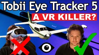 TOBII EYE TRACKER 5: A VR ALTERNATIVE? FULL REVIEW! Microsoft Flight Simulator