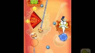 Cut the Rope Time Travel Asian Dynasty Level 9-6 3 Star Walkthrough Guide