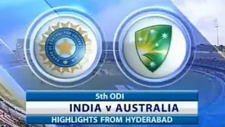 India vs Australia 2009 5th ODI Highlights