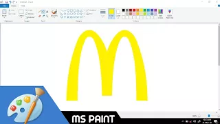 How to Draw McDonald’s logo in MS Paint from Scratch!