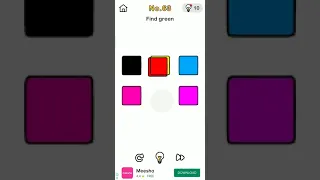 Brain Out Level 63 Gameplay, Find green
