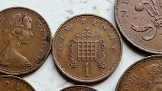 10.000 $ Еще одна большая распродажа на Ebay 1NEW PENCE 1971 КВИН ЭЛИЗАБЕТ II, 1NEW PENNY 1971вельм