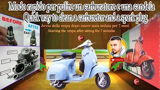 la vespa non parte dopo l'inverno - cosa fare / Vespa Starting after sitting for six months.