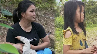 Single Mother - Helping poor girl find a family - Harvesting garlic & Roofing the house