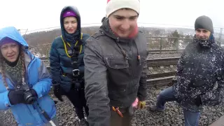 Прыжки с веревкой,RopeJumping 08.03.2015 Раскачали Наденьку (BackStage Манихино)(GoPro 3+)