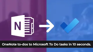 OneNote to Microsoft To Do Integration - To-dos