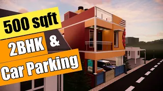 20x25 Duplex house design with 2BHK & Car Parking || North Facing (As per Vaastu Shaastra)