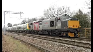 37608 "Andromeda" climbing the Lickey Incline dragging 350243 on 24-03-18