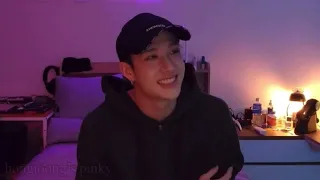 chan reads a comment from a vlive RAT, then starts unboxing his apple watch 丨ep.178