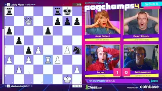 LUDWIG BOTEZ GAMBIT OMEGALUL - Pogchamps 4 clip highlights - Pepega