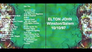 ELTON JOHN "WINSTON SALEM" 1997