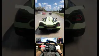 I beat them with a Koenigsegg One 1 '15 in a Drag Race FH5 #shorts