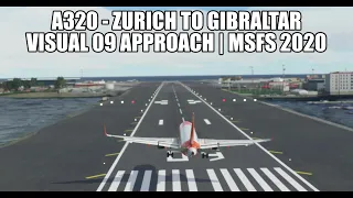 MSFS 2020 - Live A320 Gibraltar Windy 09 Arrival | LSZH-LXGB | VATSIM & A320NX