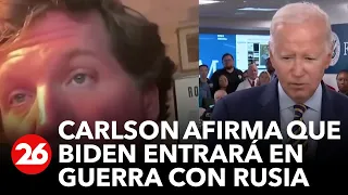 EE.UU | Tucker Carlson: "En 2024, Biden entrará en guerra con Rusia para poder conservar el poder"