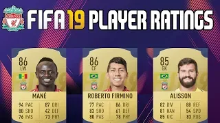 FIFA 19 OFFICIAL LIVERPOOL PLAYER RATINGS CONFIRMED & ANALYSED - FIFA 19 PLAYER RATINGS