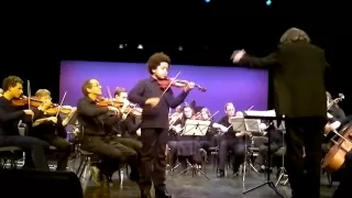 Akim Camara 11yo violinist playing , C A  de Beriot Concert Nr  9 2012