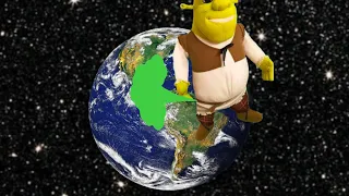 Shrek poops on the toilet for 1 minute 39 seconds straight and explodes the world (gross sounds)