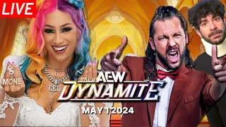 🔴THE WEDDING OF SASHA BANKS & KENNY OMEGA!! | AEW Dynamite Live Stream Watch Along May 1st 2024