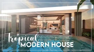 Minami Oroi Bloxburg Speedbuild and Tour - No Gamepass Beach Tropical Modern House - June 23 2021