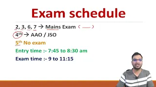 SSC CGL Tier - 2 Exam time table ||