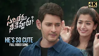 He is so Cute Full Video Song | Sarileru Neekevvaru Video Song [4K] | Mahesh Babu | Rashmika | DSP