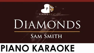 Sam Smith - Diamonds - HIGHER Key (Piano Karaoke Instrumental)