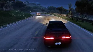 Driving safely, Night Cruise with Nissan Silvia K's with ambient music. chill drive. Forza Horizon 5