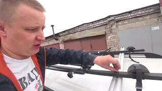 Перевозка велосипедов на крыше машины