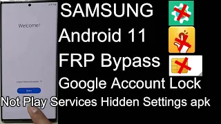 FRP Bypass Samsung Android 11 Google Account Bypass NO Play Services Hidden Settings apk