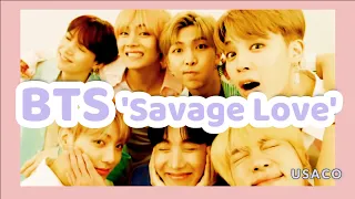 BTS 방탄소년단 'Savage Love' Laxed – Siren Beat BTS Remix FMV
