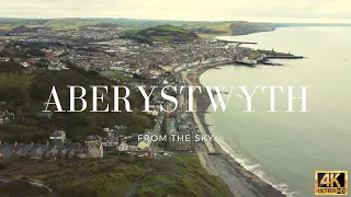 ABERYSTWYTH SEAFRONT AND CONSTITUTION HILL / Unedited 4K Drone Footage /  DJI Mini 2