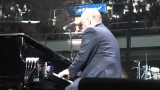 Billy Joel performing Piano Man from front row